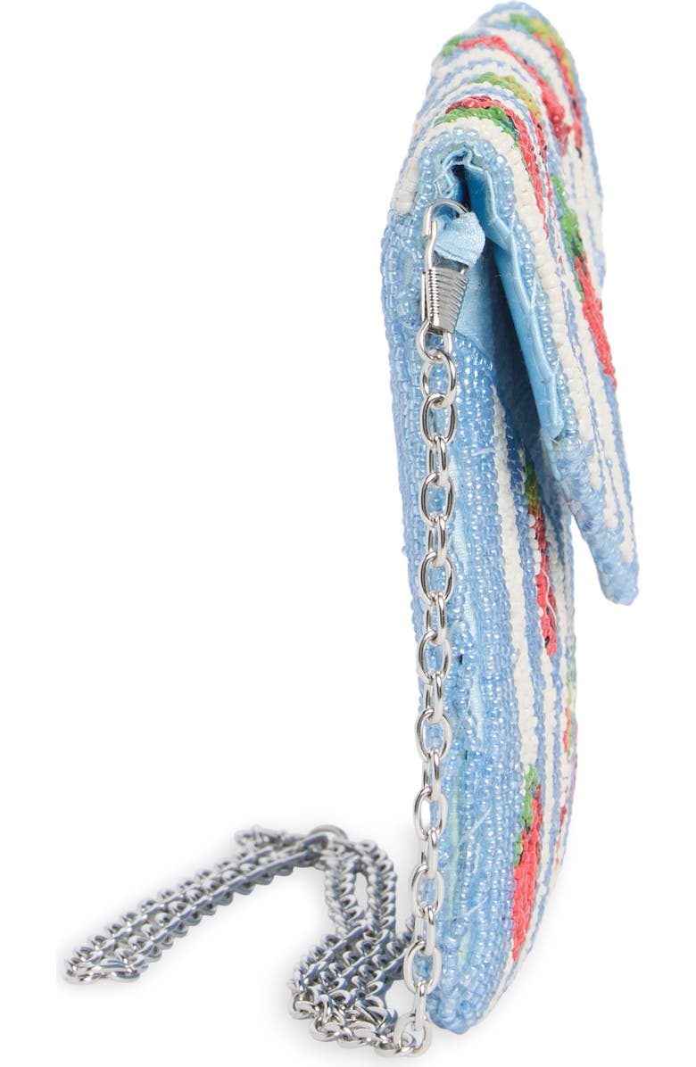 Collection XIIX Beaded Strawberry Envelope Clutch, Alternate, color, Blue Multi