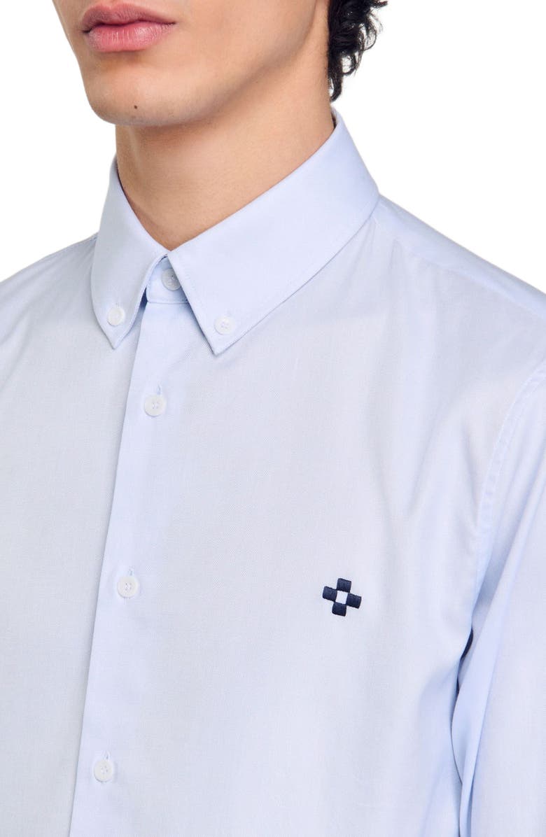 SANDRO Cross patch shirt, Alternate, color, 