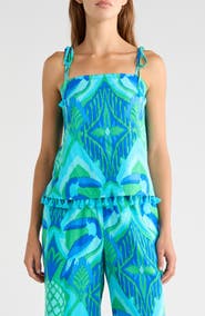 SUGARLIPS Blissy Tropical Yari Tie Strap Tank