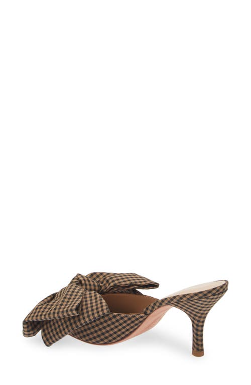 Loeffler Randall Margot Pointed Toe Mule In Brown/black Check