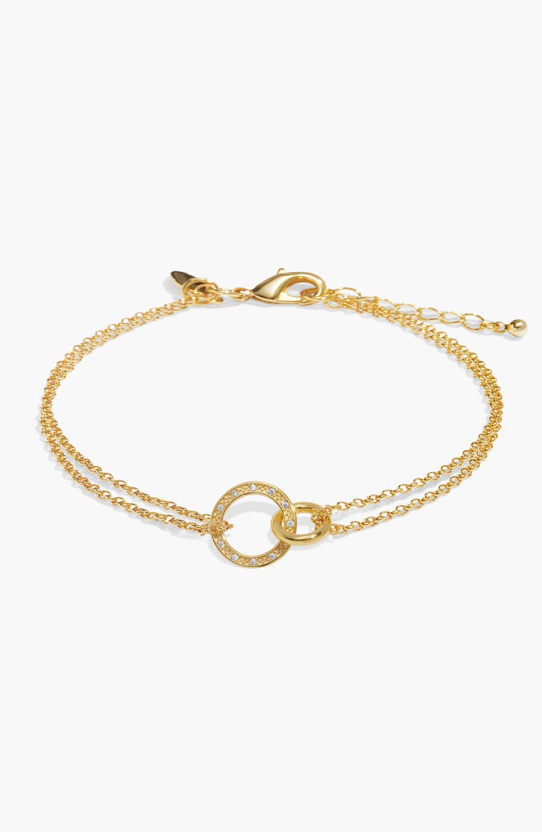 A Littles & Co Evermore Linked Circles Bracelet In Gold-Tone Plating, Alternate, color, Metallic Gold