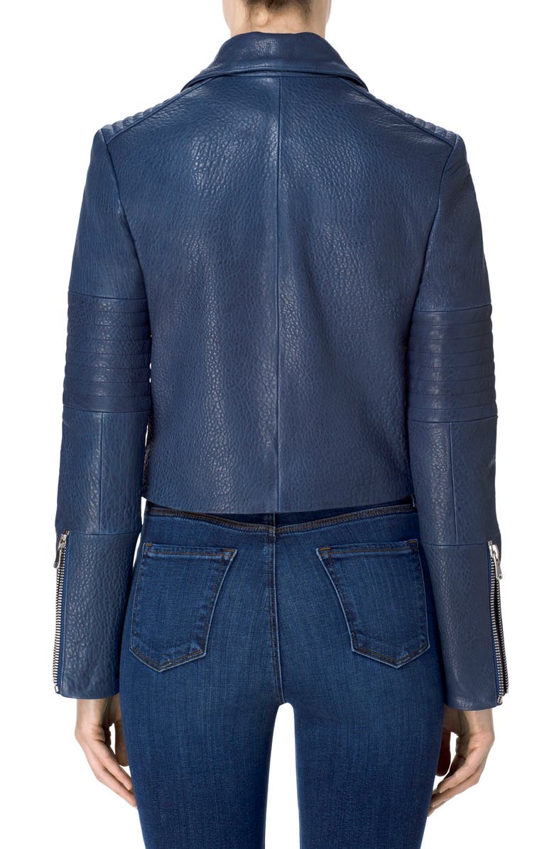 J Brand Aiah Leather Moto Jacket, Alternate, color, 