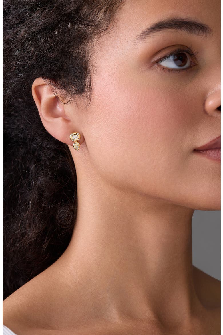 Mika Diamond Stud Earrings, Alternate, color, 18K YELLOW GOLD