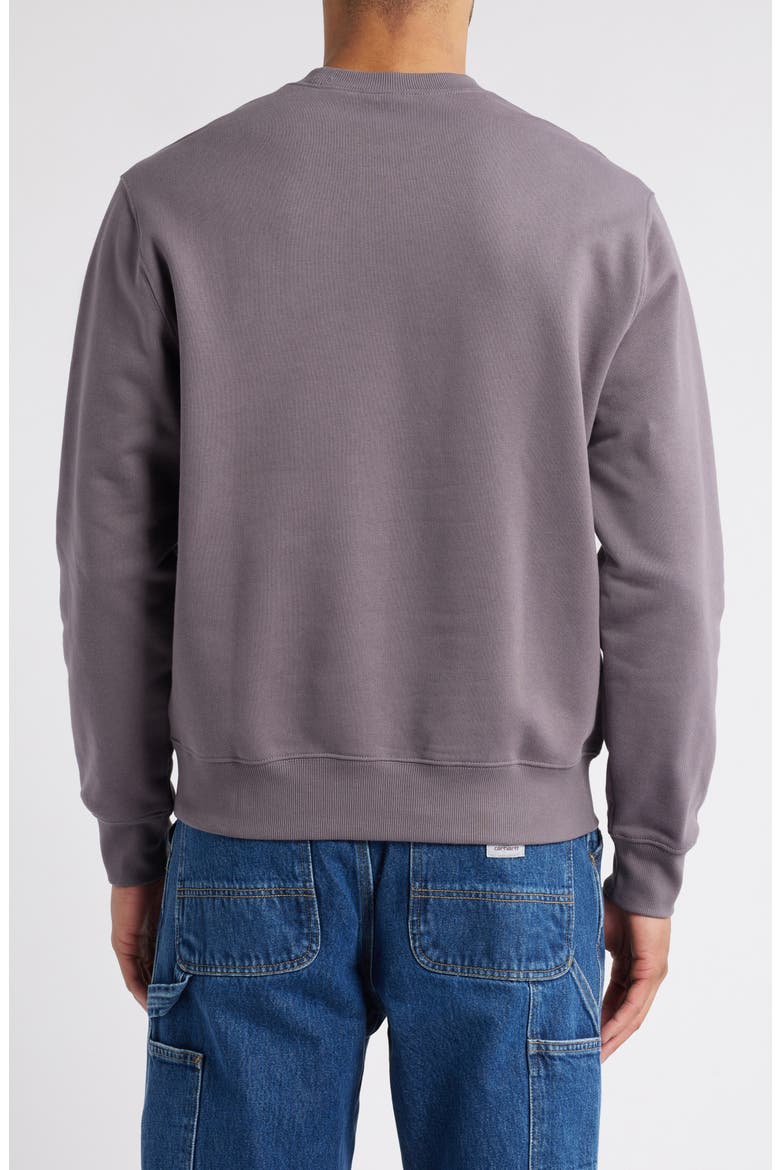 Rivet Script Cotton Sweatshirt, Alternate, color, MANTA