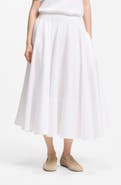 BOSS Valie Cotton Midi Skirt