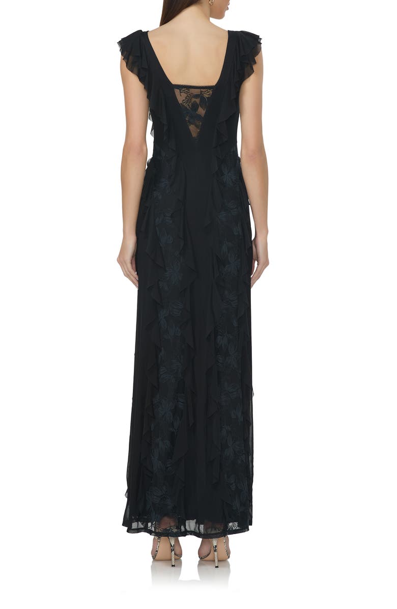 AFRM Trista Lace Inset Maxi Dress, Alternate, color, 