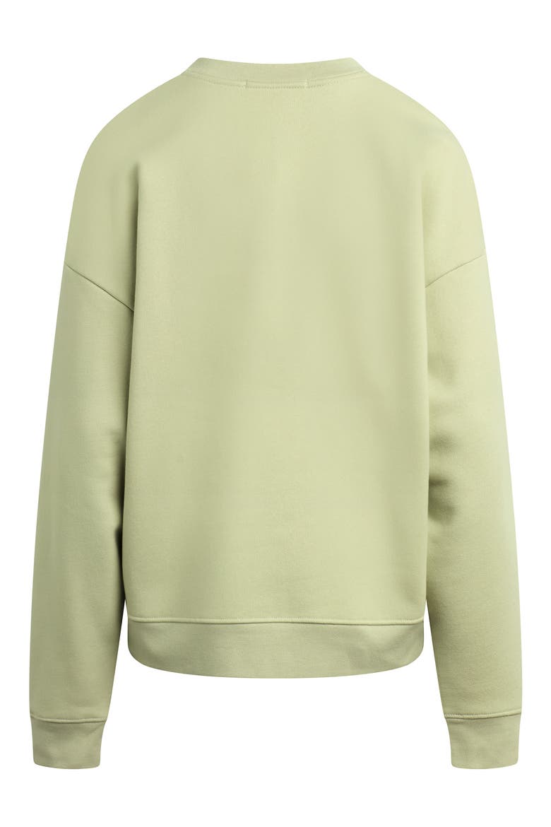 Collegiate Oversize Cotton Blend Sweatshirt, Alternate, color, LIGHT SAGE/ GARDEN