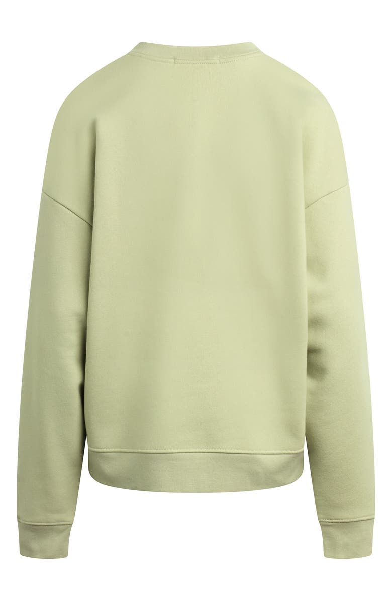 Favorite Daughter Collegiate Oversize Cotton Blend Sweatshirt, Alternate, color, Light Sage/ Garden