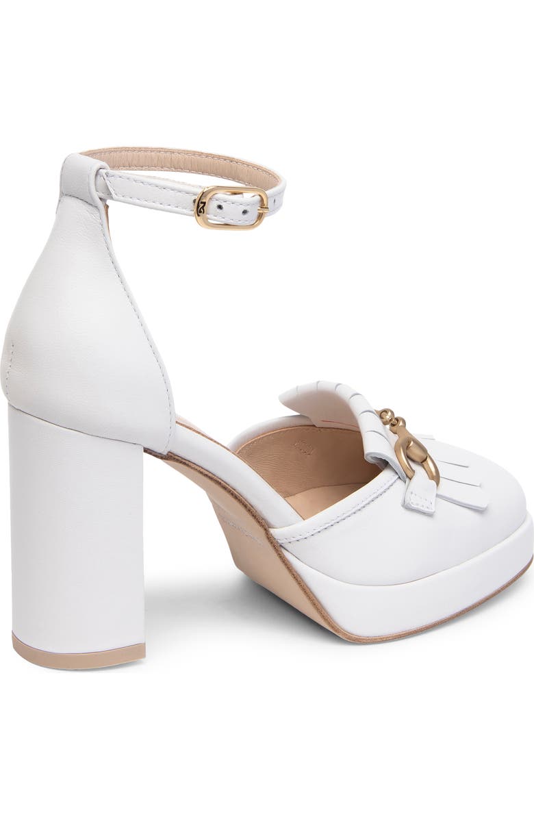 NeroGiardini Kiltie Ankle Strap Platform Pump, Alternate, color,