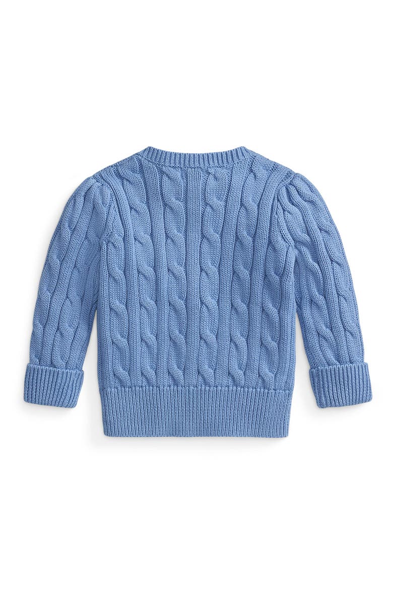 Cable Stitch Cotton Cardigan, Alternate, color, CAMPUS BLUE
