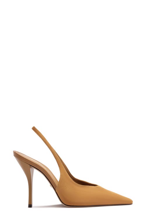 Arezzo Catherine Slingback Pointed Toe Pump In Brown