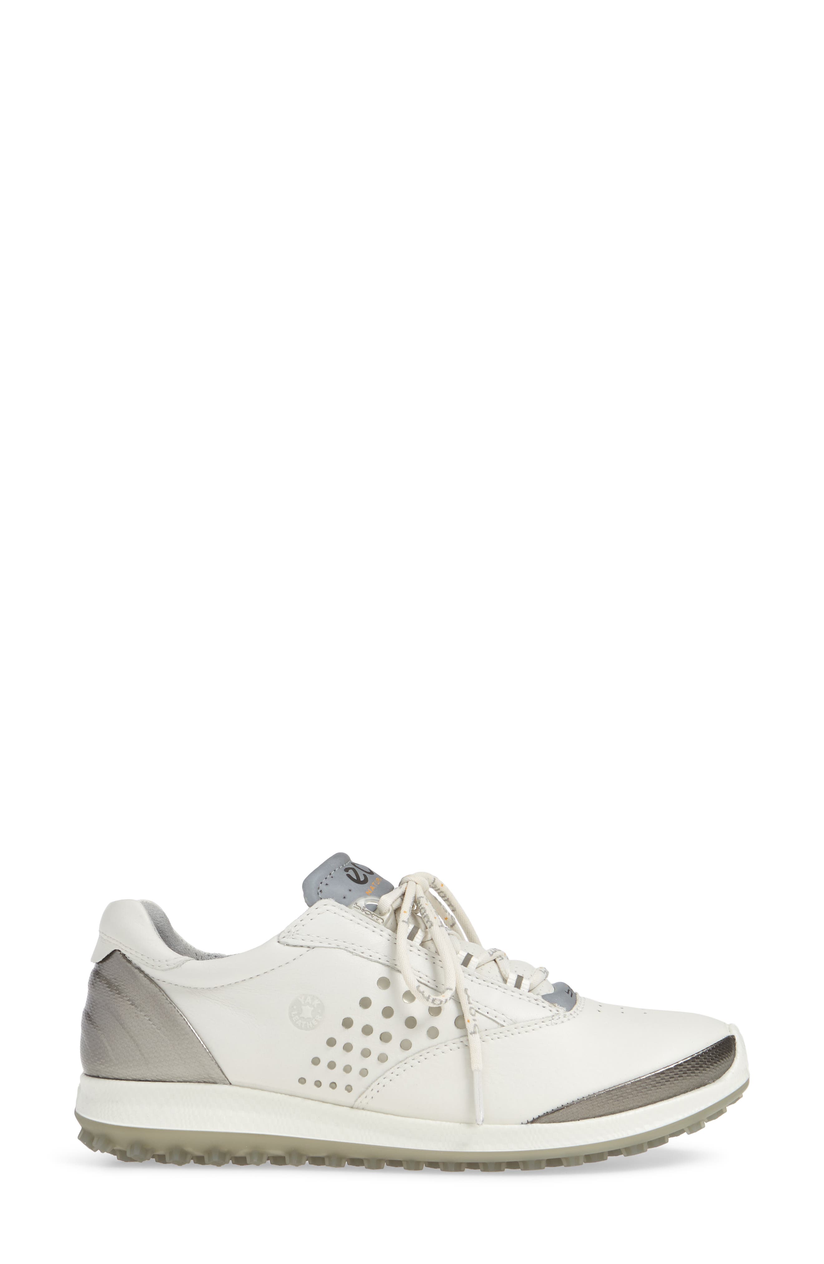BIOM Hybrid 2 Waterproof Golf Shoe, Alternate, color, WHITE LEATHER