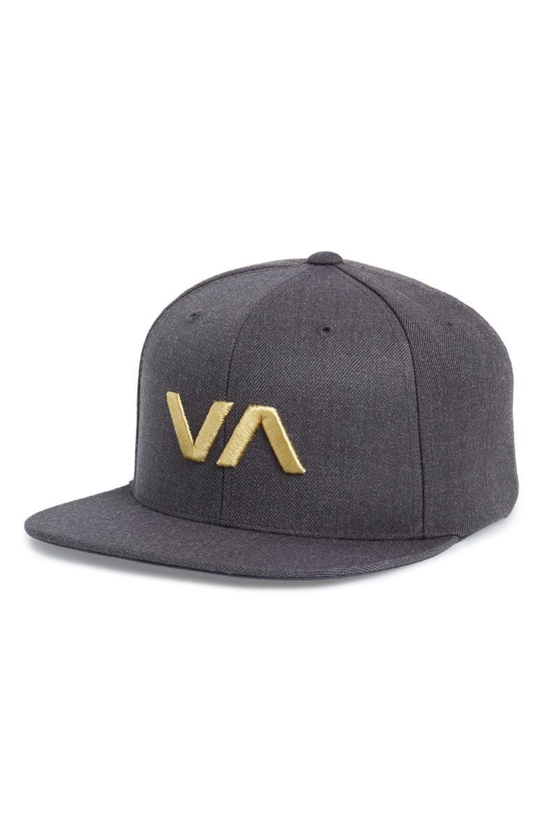RVCA 'VA' Snapback Hat, Main, color, 