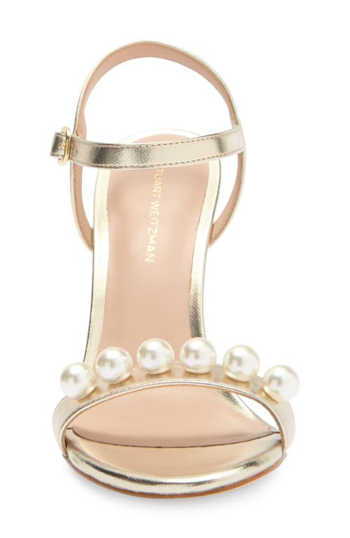 Stuart Weitzman Juliette 75 Sandal In Platino