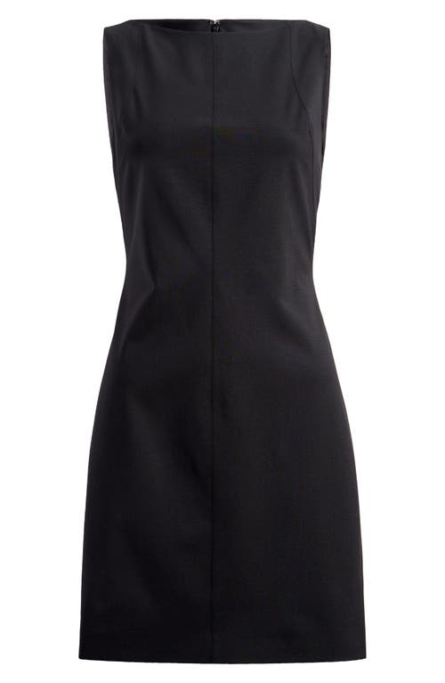 Theory Dr. Tracea Sleeveless Stretch Wool Minidress In Black
