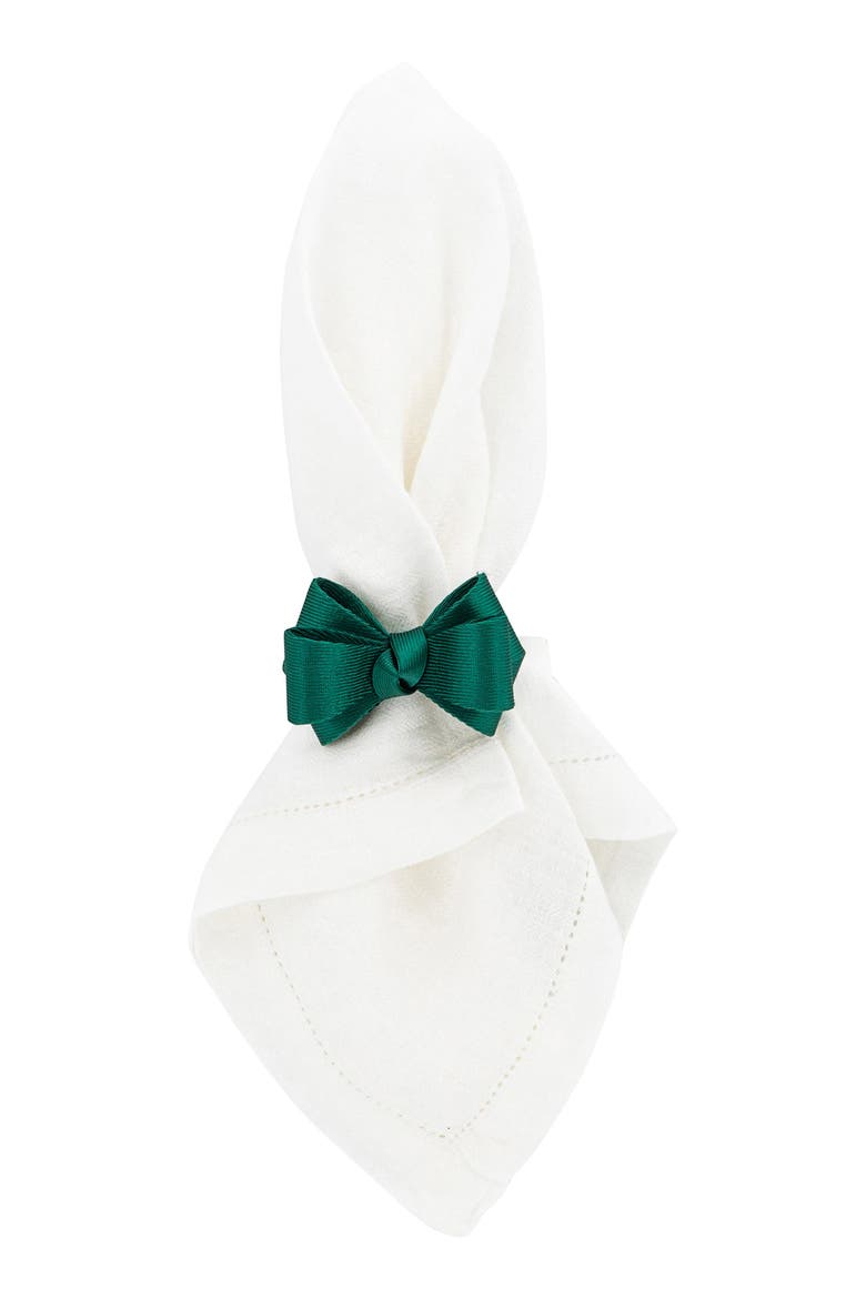 Tuxedo Green Napkin Ring, Alternate, color, EVERGREEN