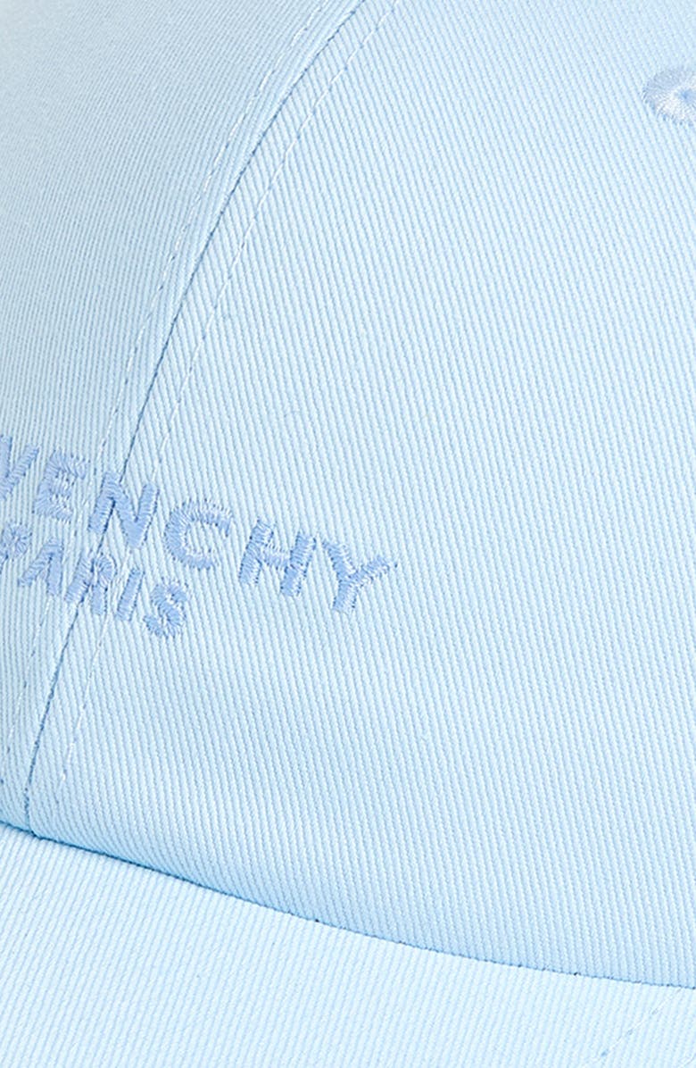 Givenchy Embroidered Logo Adjustable Baseball Cap, Alternate, color, Light Blue