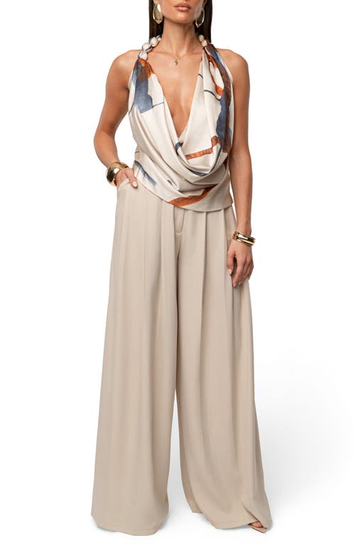 Jluxlabel Topic Dawn Sleeveless Top In Neutral