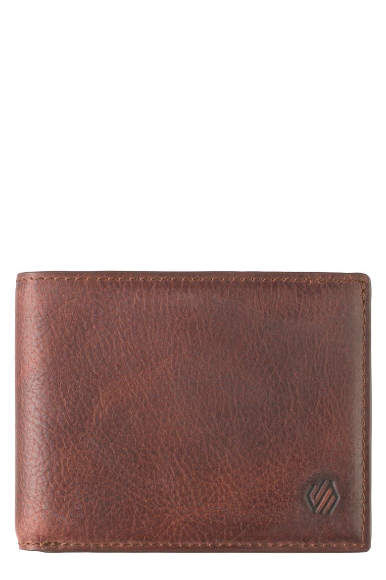 Kingston Leather Bifold Wallet, Main, color, MAHOGANY
