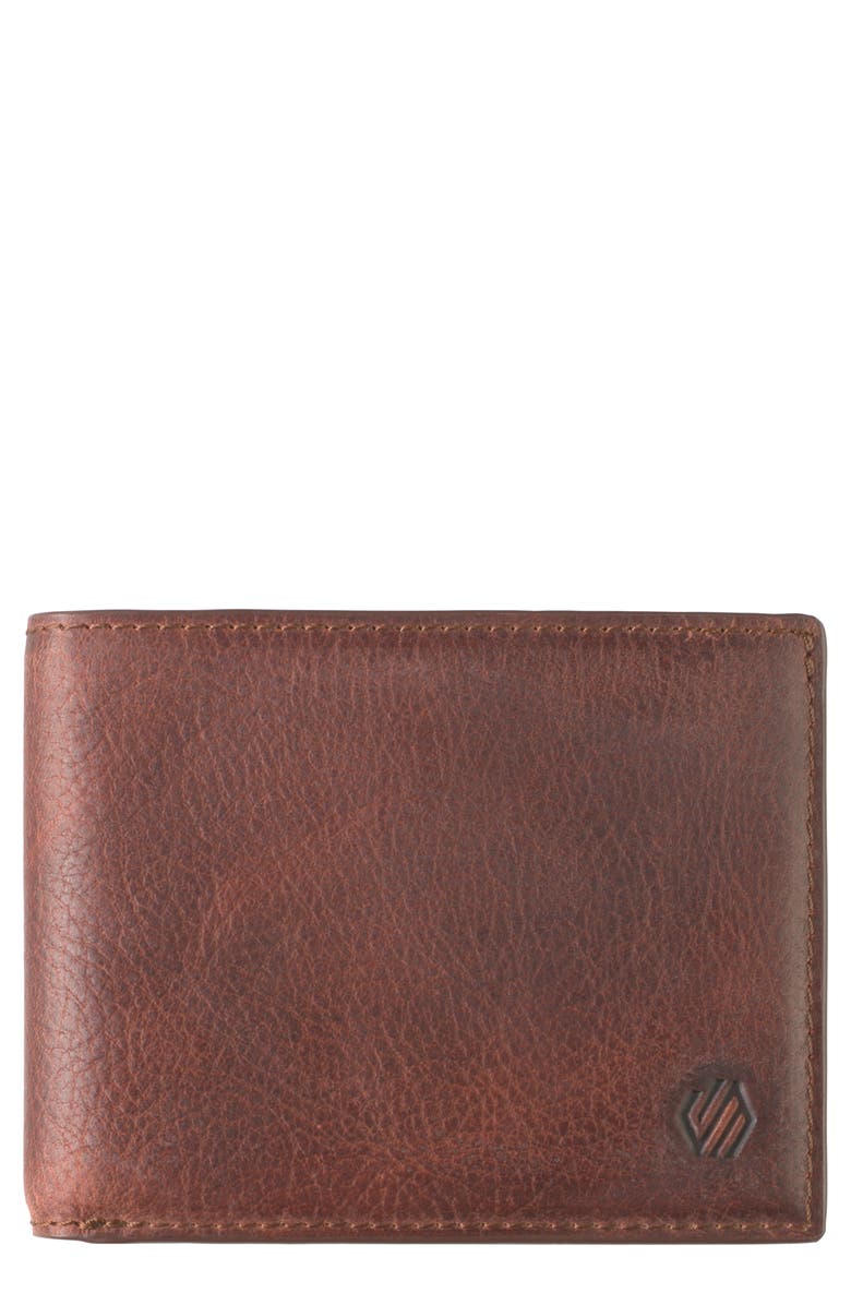Johnston & Murphy Kingston Leather Bifold Wallet, Main, color, 