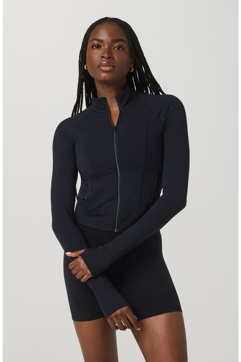 AllTheForm™ Fitness Jacket, Alternate, color, BLACK