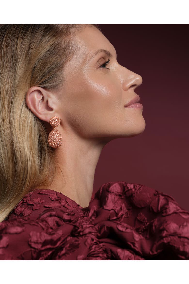Clio Earrings, Alternate, color, Peach Sorbet
