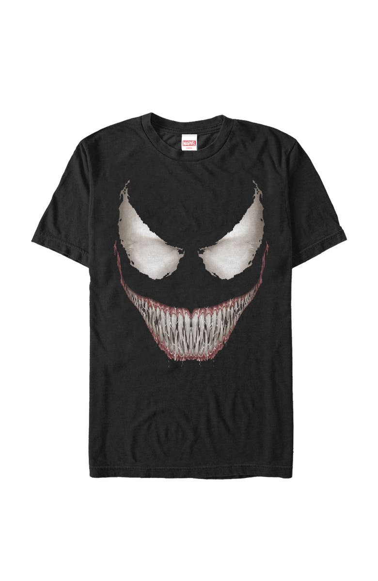 Marvel Men's Marvel Venom Grin Graphic T-Shirt, Alternate, color, Black