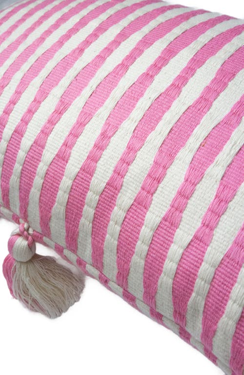 ARCHIVE NEW YORK ARCHIVE NEW YORK ANTIGUA CLASSIC STRIPED HANDWOVEN COTTON THROW PILLOW