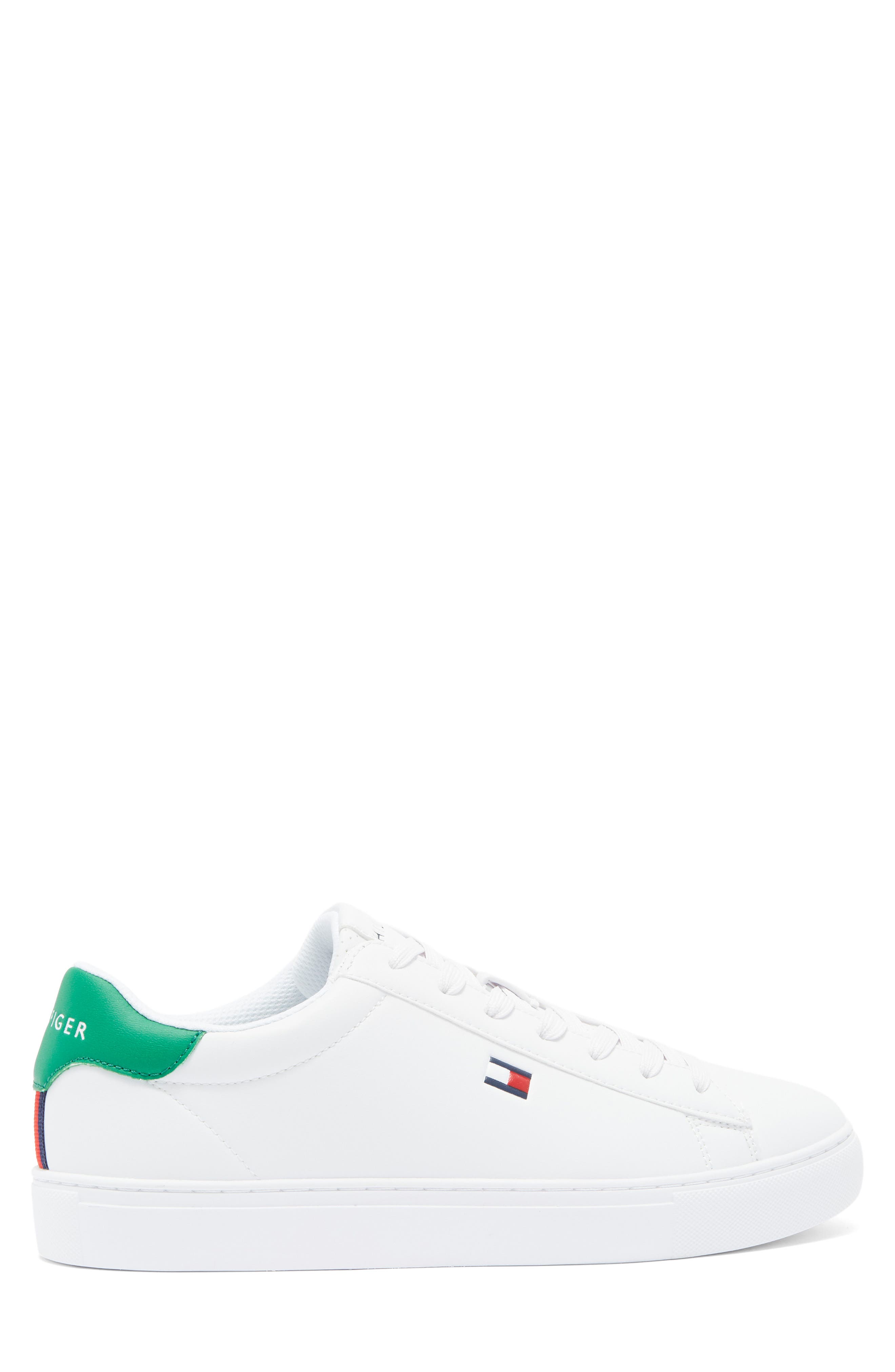 Brecon Signature Sneaker, Alternate, color, WHITE