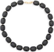Kenneth Jay Lane Black Bead Necklace