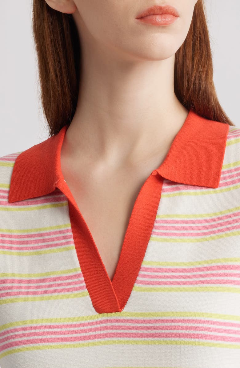 Elie Tahari The Liberty Stripe Knit Midi Dress, Alternate, color,