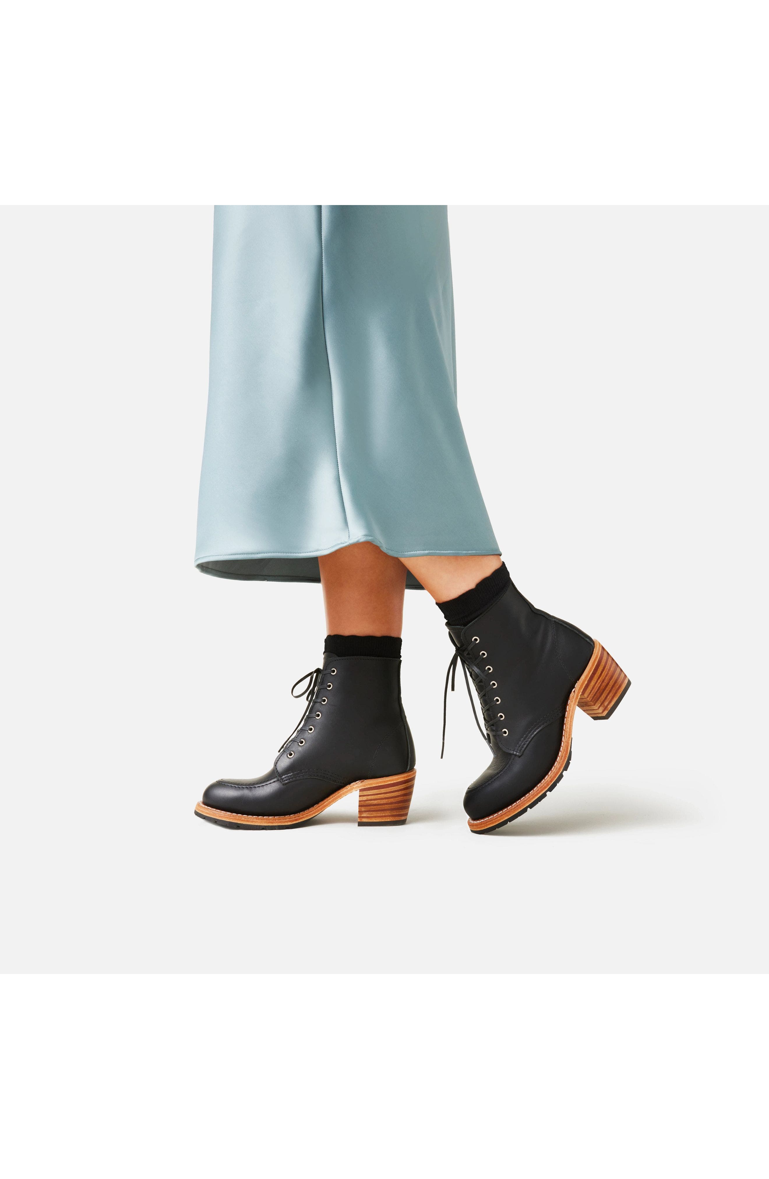 Red Wing Heritage Clara Boundary Leather Boot, Alternate, color, Black Boundary