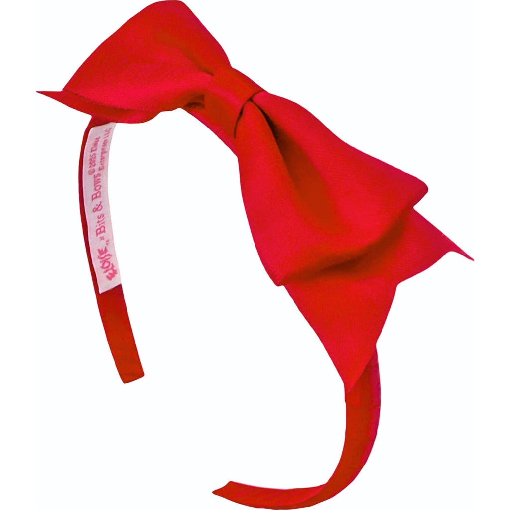 Bits & Bows Eloise Signature Bow Headband In Red