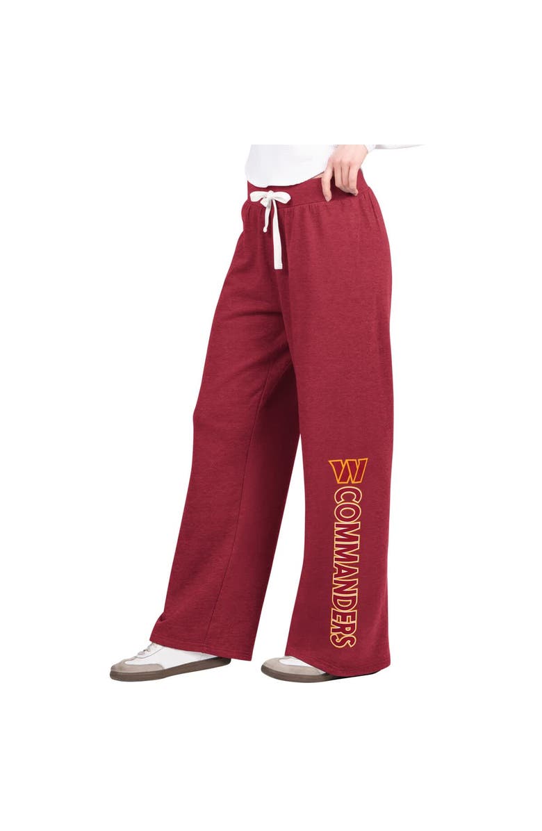 G-III 4HER BY CARL BANKS Women's G-III 4Her by Carl Banks Burgundy Washington Commanders Field Sweatpants, Alternate, color, Burgundy