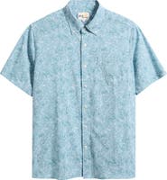 Reyn Spooner Mala Melia Short Sleeve Button-Down Sport Shirt