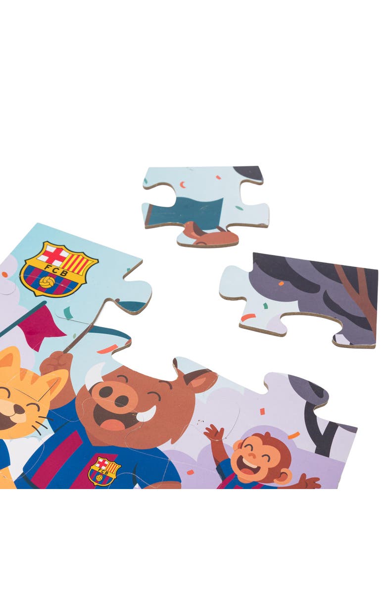 Miniland FC Barcelona Soccer 24 Piece Children's Jigsaw Puzzle, Alternate, color, Multi