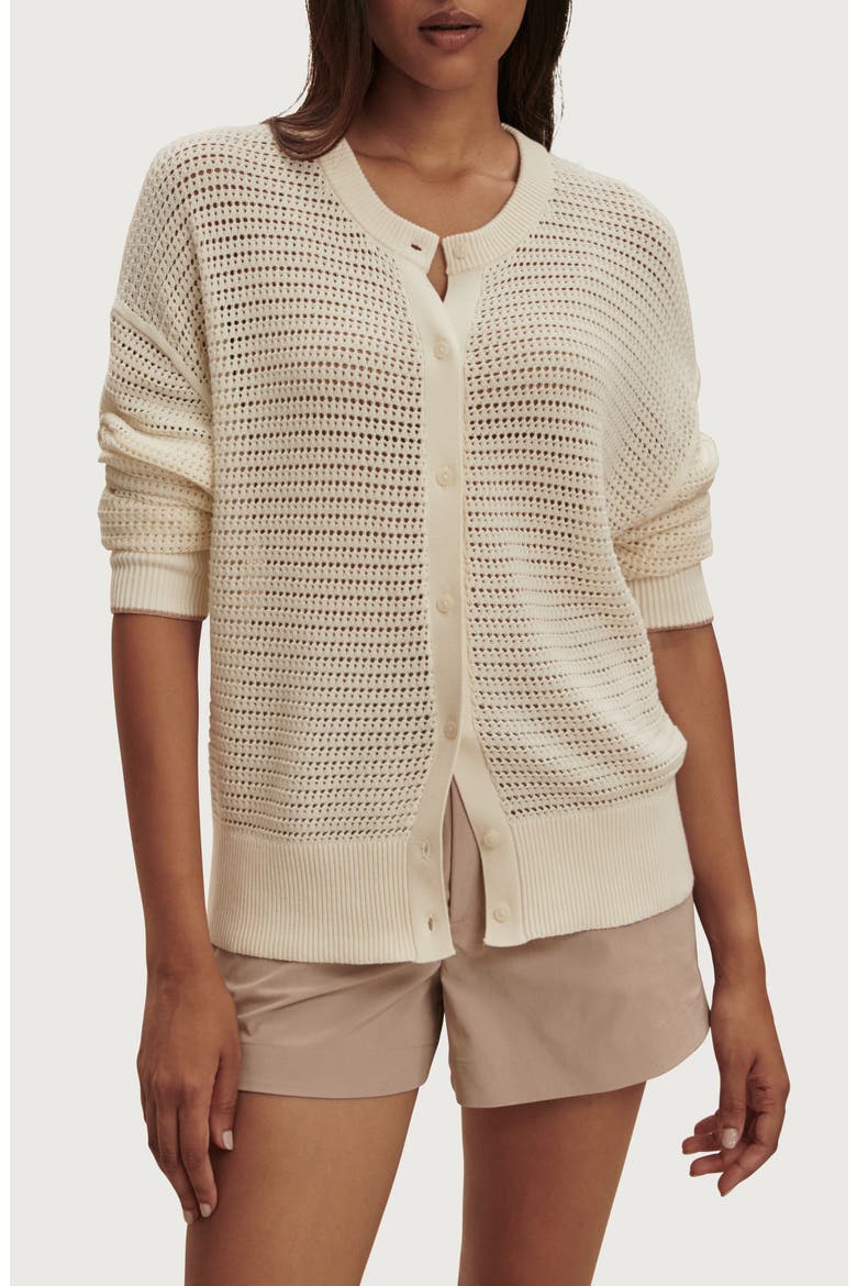 Pembroke Knit Cardigan, Main, color, EGRET