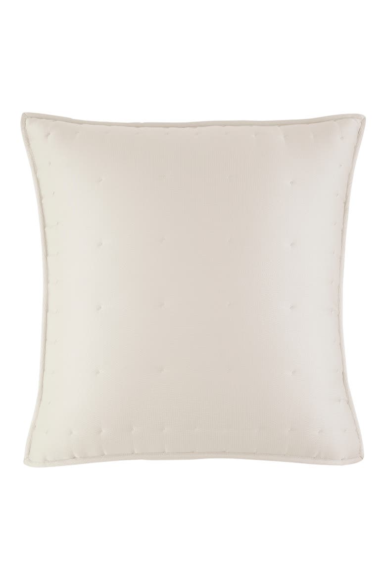 Hammered Silk & Cotton Blend Sham, Alternate, color, IVORY