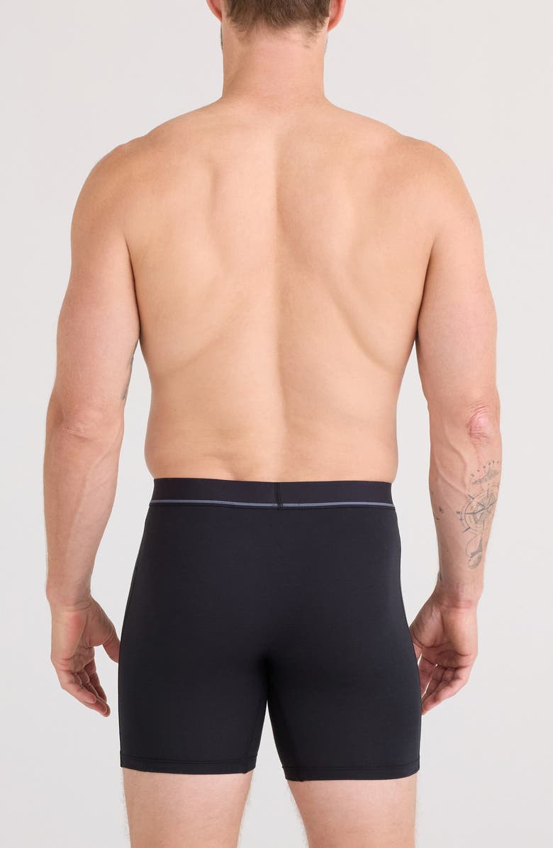 SAXX Essential Assorted 3-Pack Cotton Blend Boxer Briefs, Alternate, color, Black