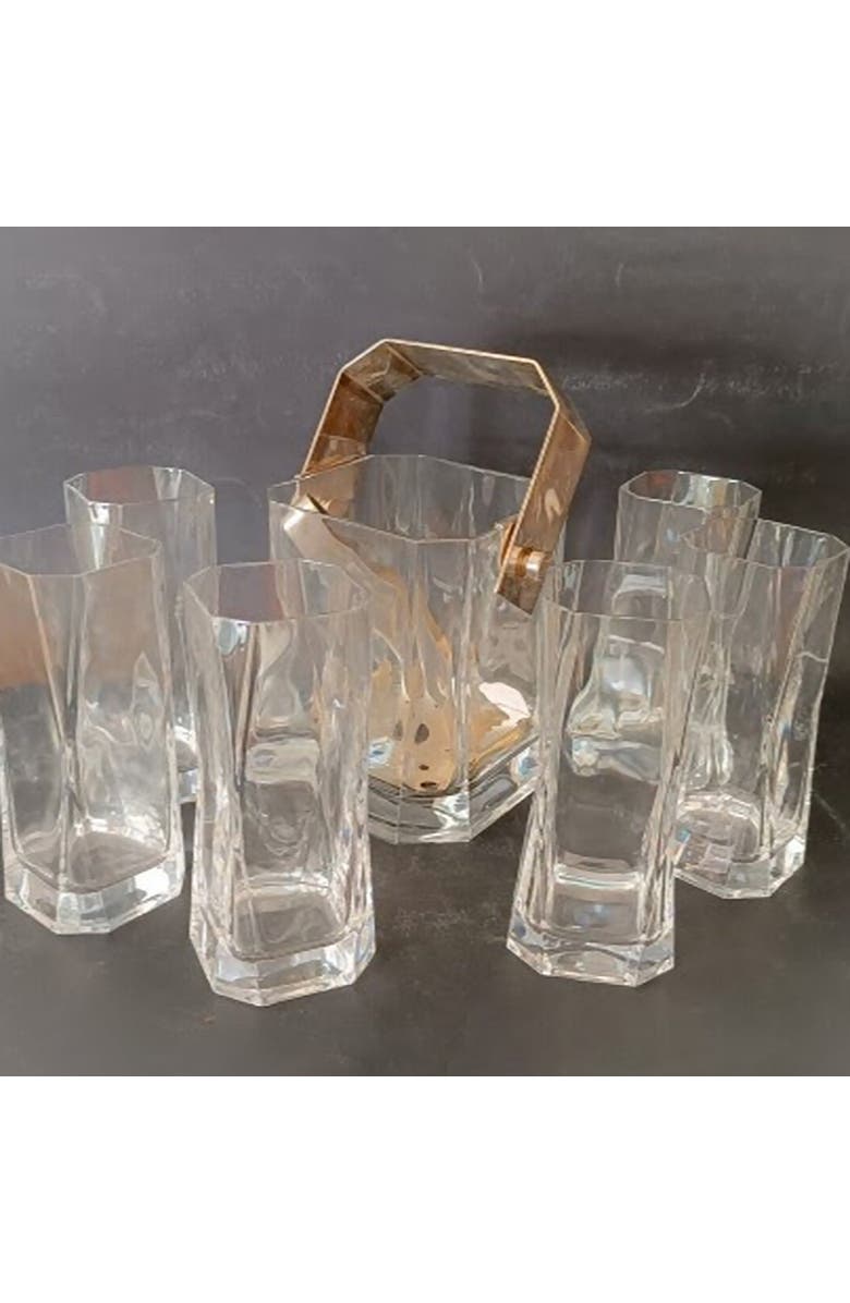 Arnolfo Di Cambio Ice Bucket Secchiello Ghiaccio Cibi, Alternate, color, Clear Crystal