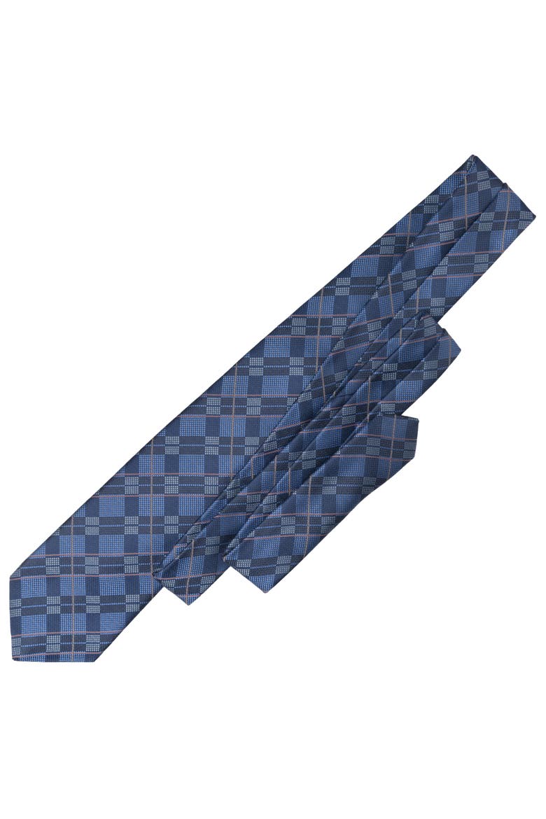 Moscato - Extra Long Silk Jacquard Tie for Men, Alternate, color, Dark Blue