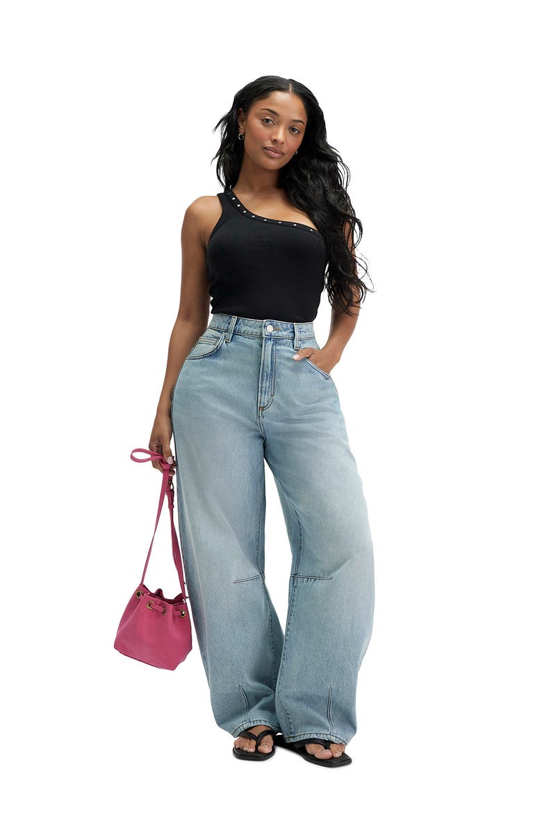 Cotton On Women's Curvy Barrel Jean, Alternate, color, 