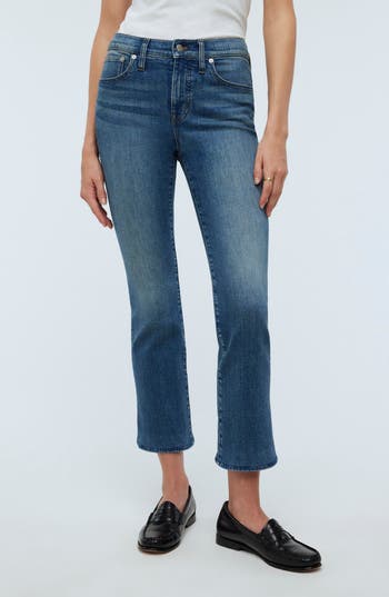Shop Madewell Kick Out Crop Jeans In Oneida Wash