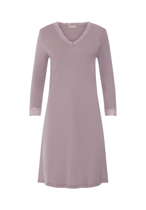 Moments Lace Trim Cotton Nightgown
