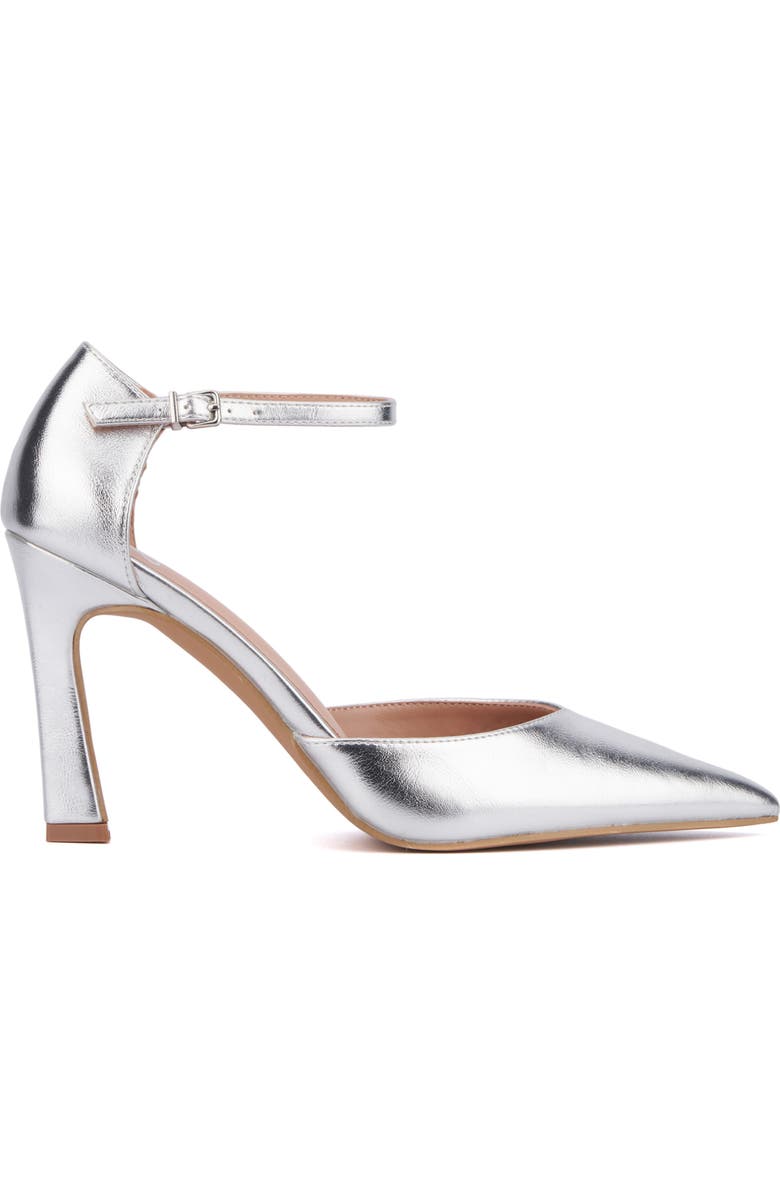 NEW YORK AND COMPANY Xaria Pump, Alternate, color, Silver Metallic