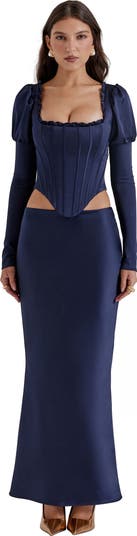 HOUSE OF CB Dana Puff Sleeve Corset Top | Nordstrom HOUSE OF CB Dana Puff Sleeve Corset Top | Nordstrom
