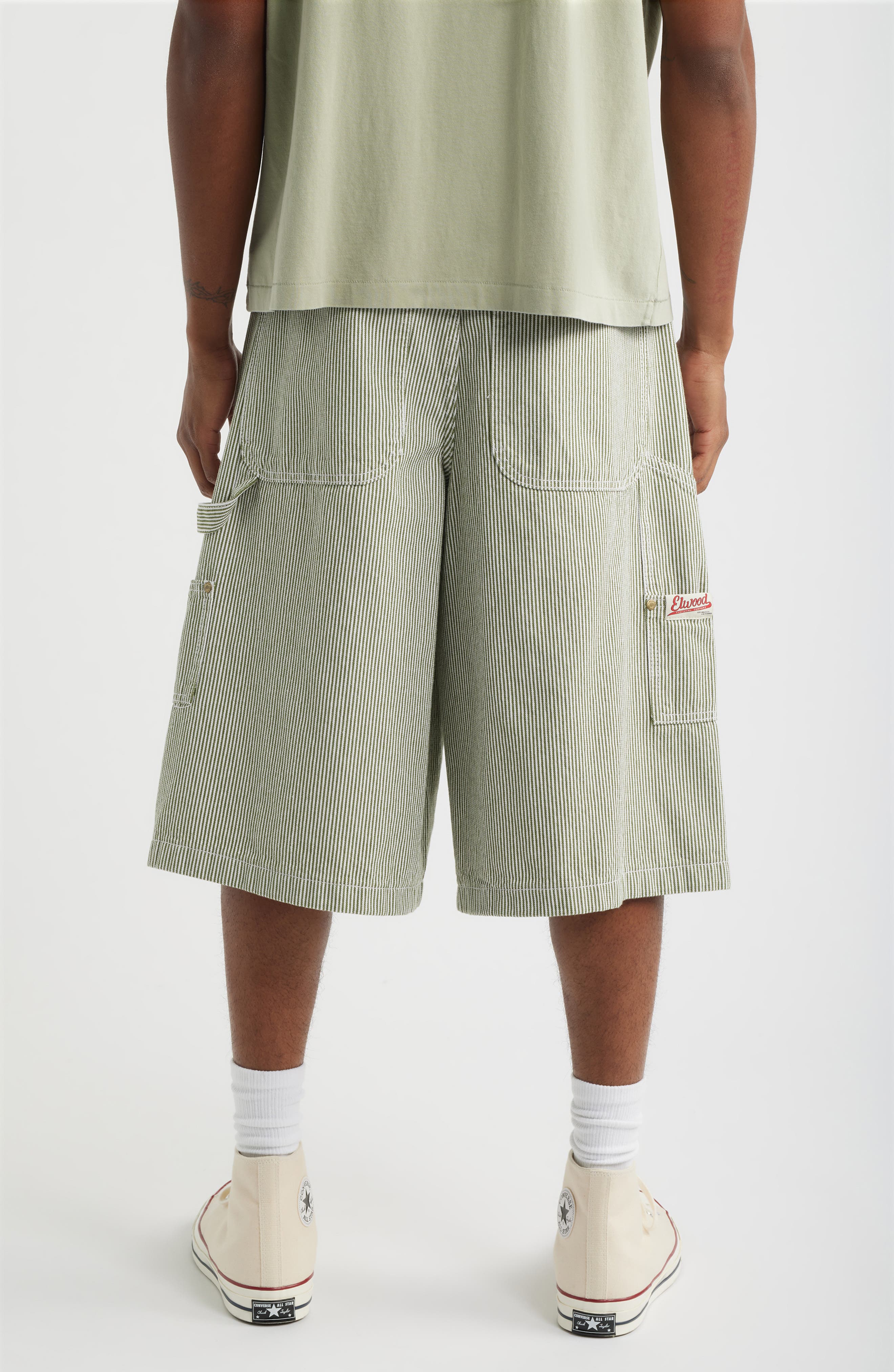 Field Pinstripe Denim Shorts - image 2
