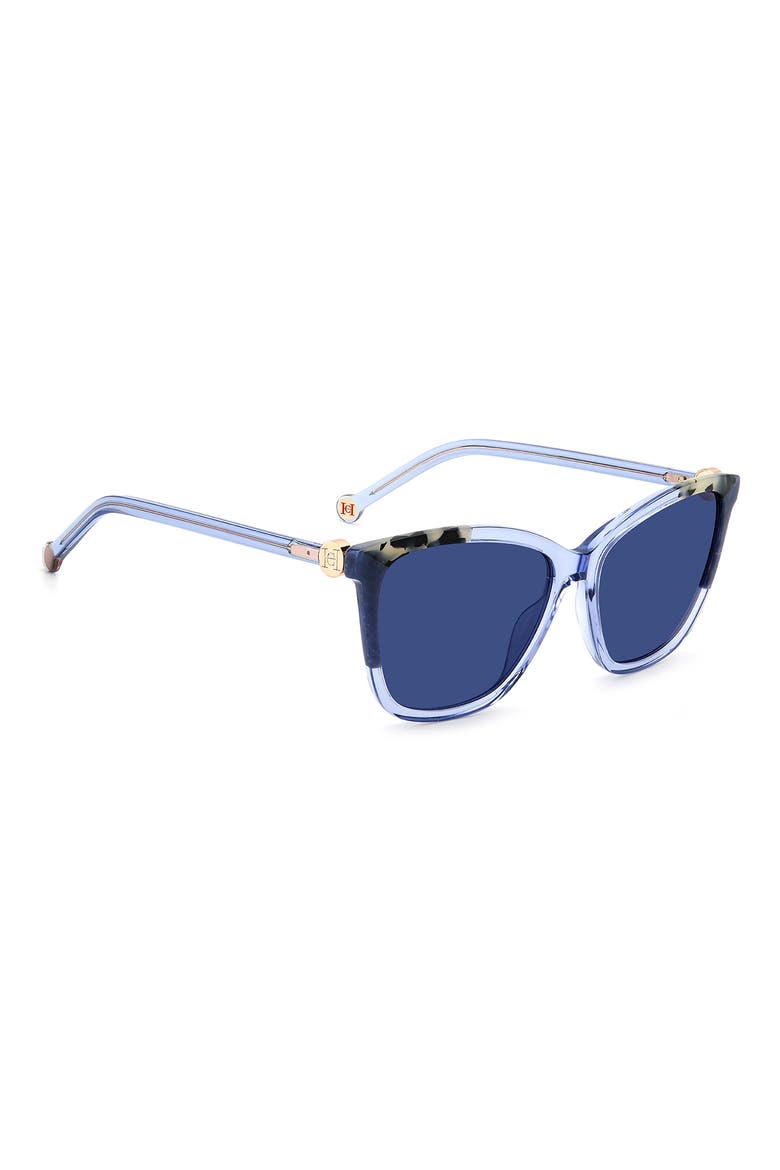 58mm Rectangular Sunglasses, Alternate, color, WHITE BLUE HAVANA