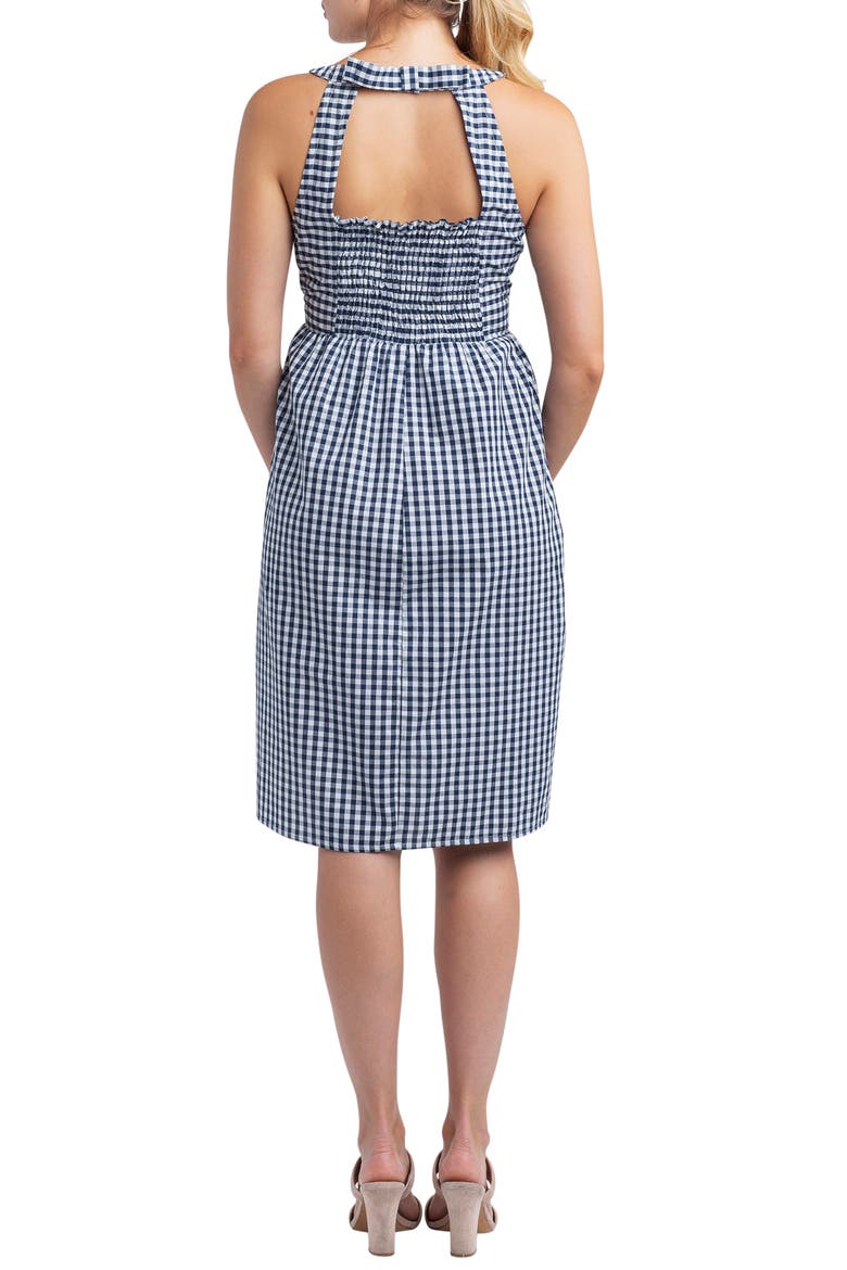 Molly Gingham Maternity Dress, Alternate, color, GINGHAM