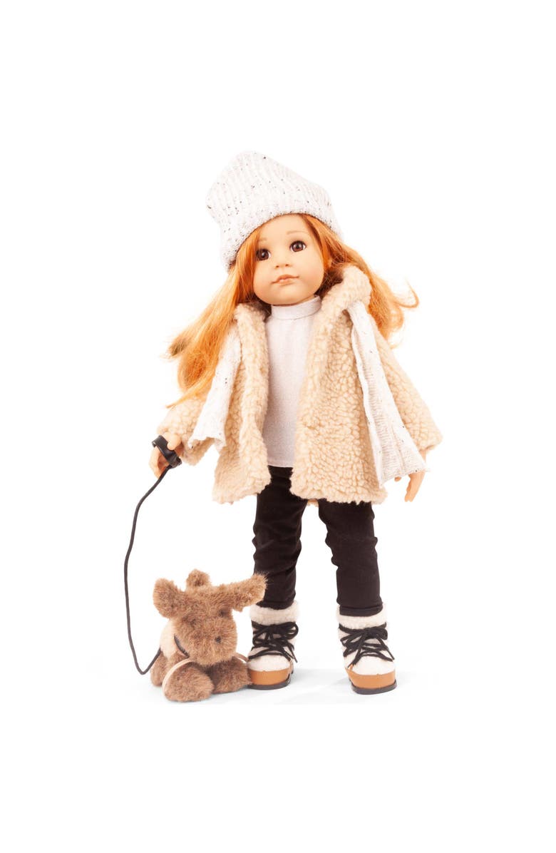 Gotz 19.5" Hannah Loves Her Puppy Dog Standing Doll, Alternate, color, 